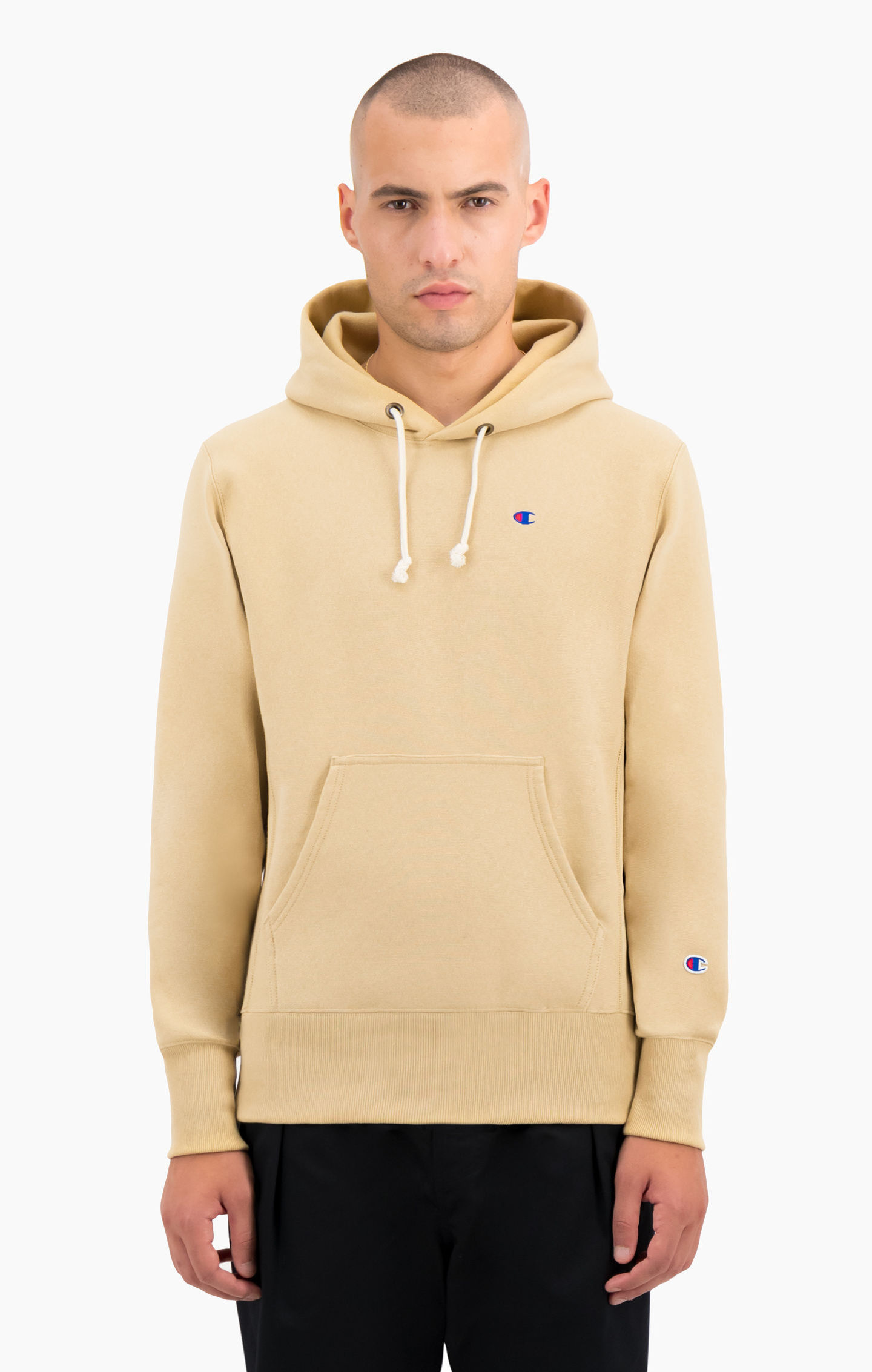 champion hoodie with c on sleeves