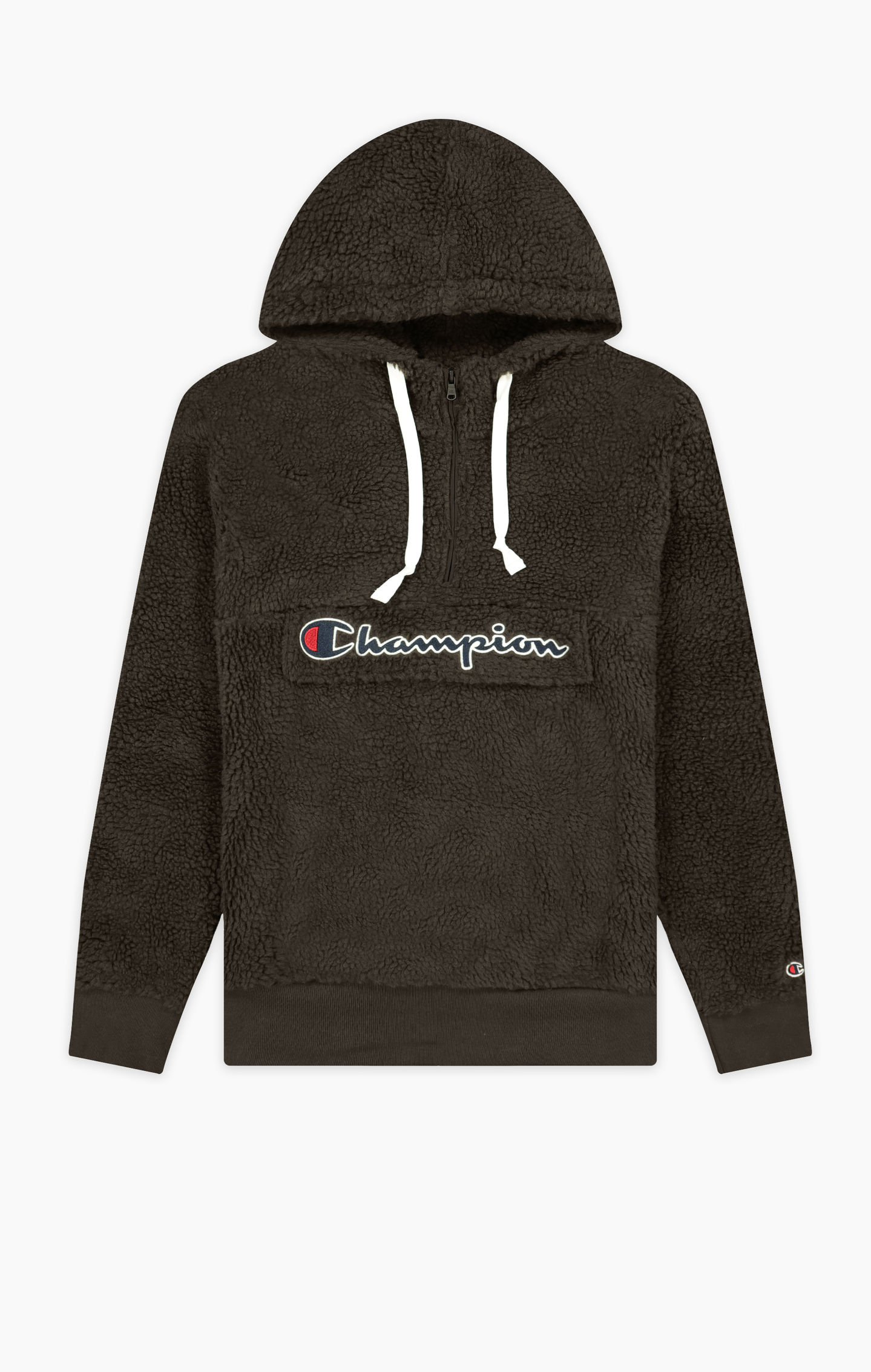 champion script logo grey hoodie