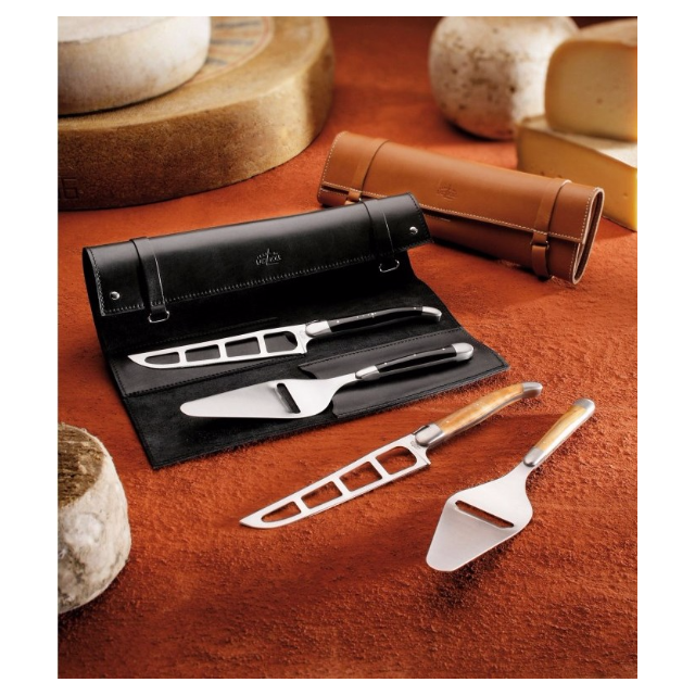 De Laguiole Serving Set Cheese Barthélemy, BLACK