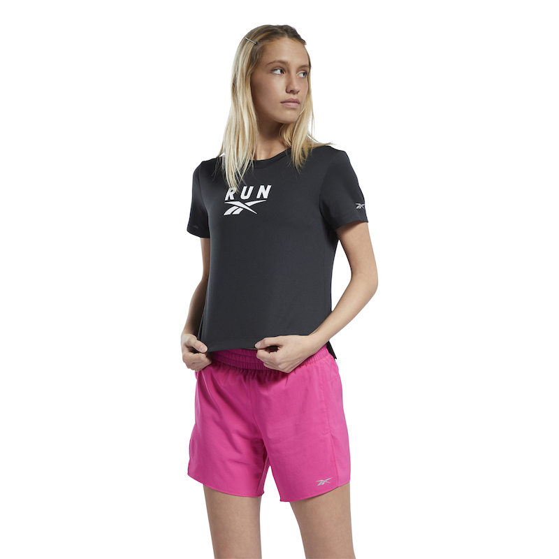 Reebok Damen Workout Speedwick Sportshirt Freizeitshirt Fitness pink 