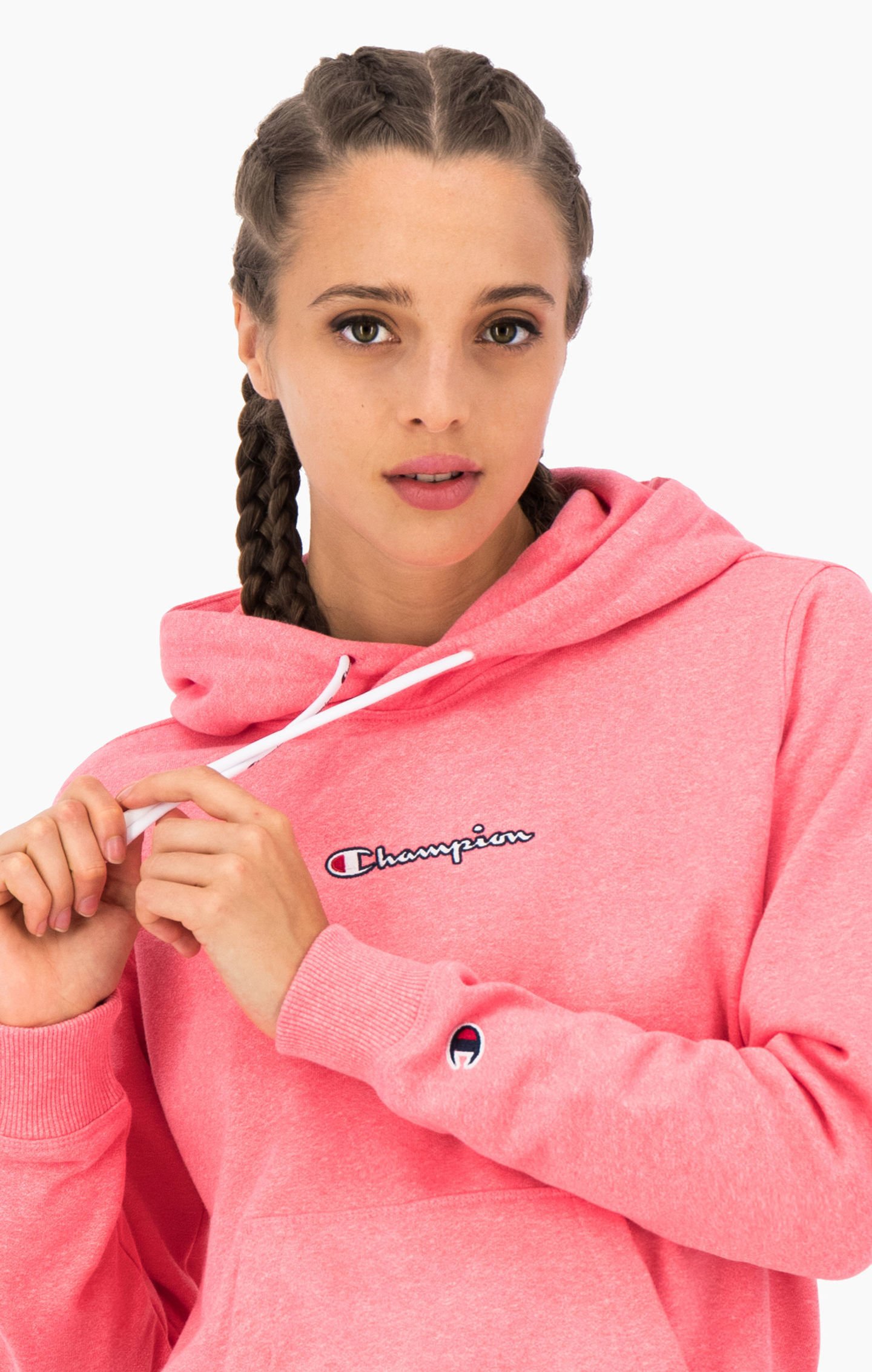 champion satin stitch hoodie