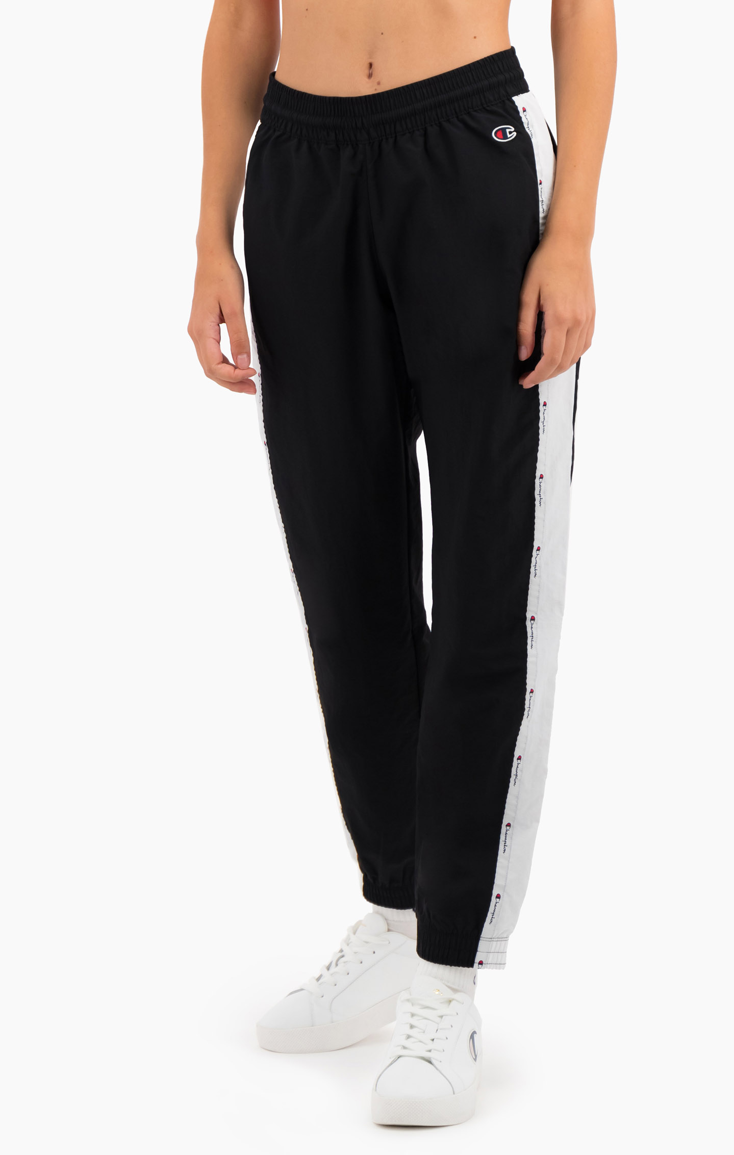 champion logo tape track pant