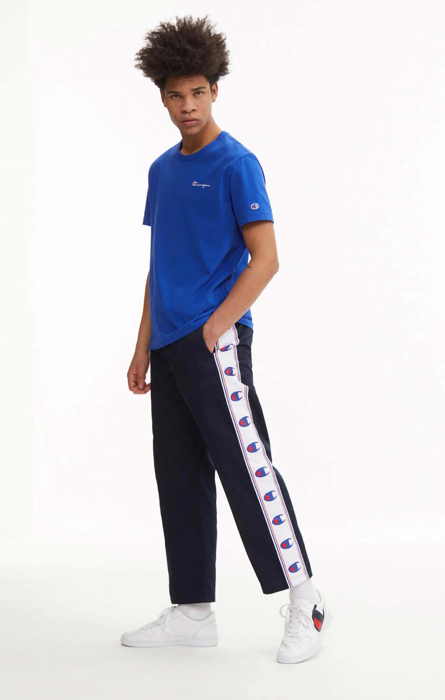 champion tape woven track pants