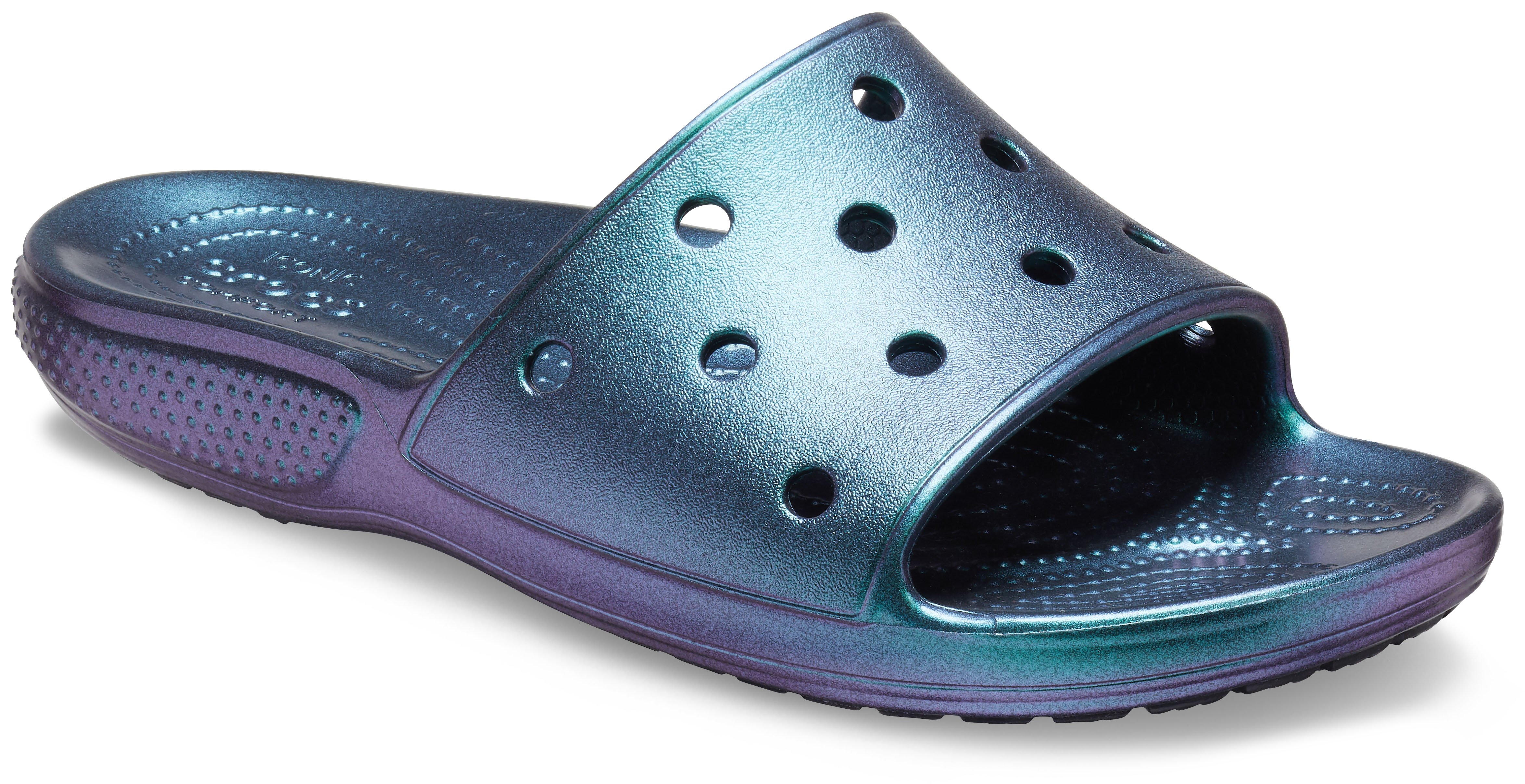 Classic Crocs Iridescent Slide Free 