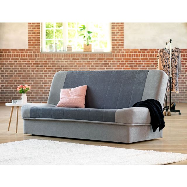 Sofa bed chaiselongue HAMPEN grey