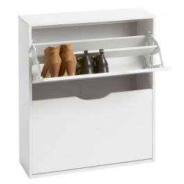 Shoe cabinet IDSKOV 2 compartments white