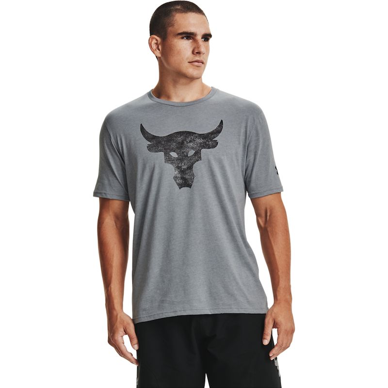 men's project rock brahma bull logo short sleeve