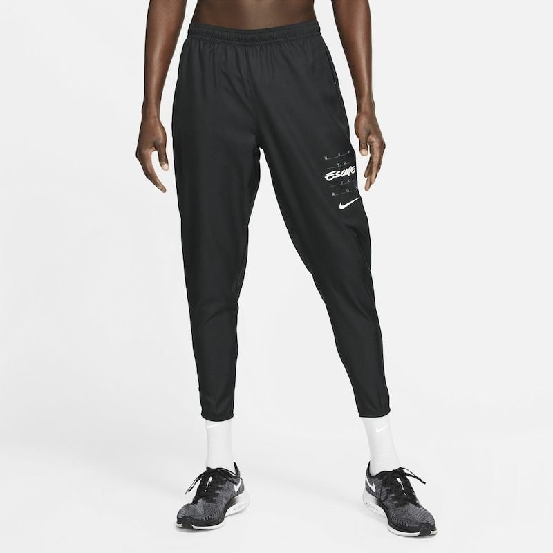 nike running wild run essential joggers in black