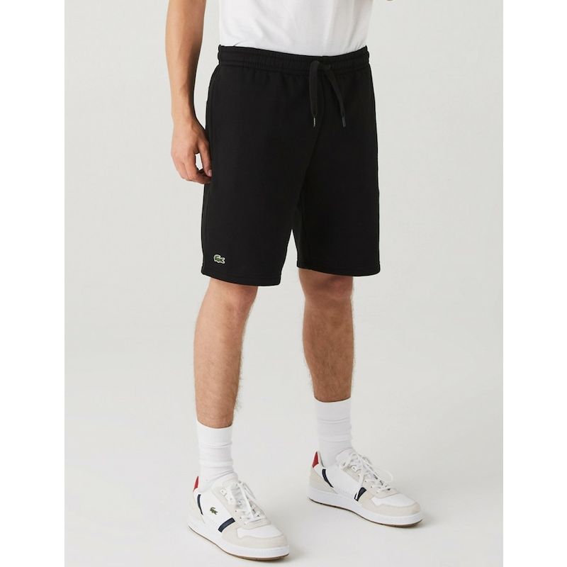 men's lacoste sport tennis shorts in solid diamond weave taffeta