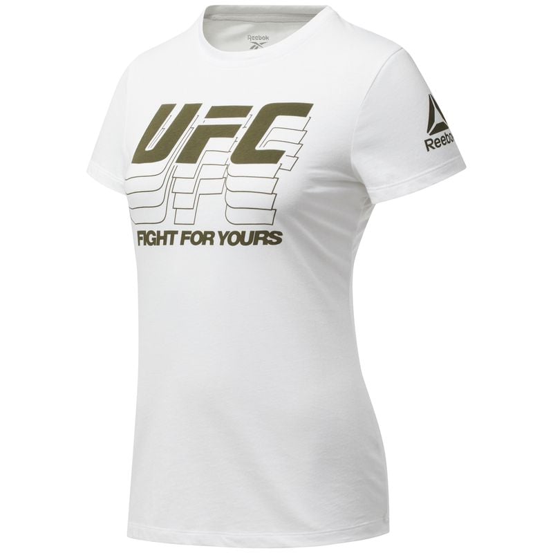 Reebok Womens UFC Fg Logo Tee T-Shirt
