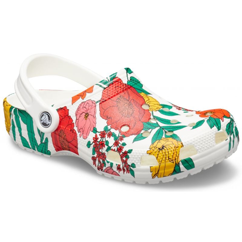 Classic Printed Floral Clog Free Delivery