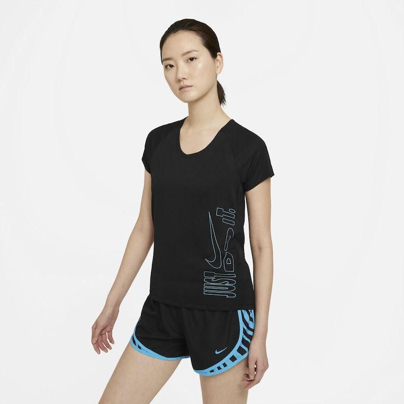 nike miler short sleeve running top
