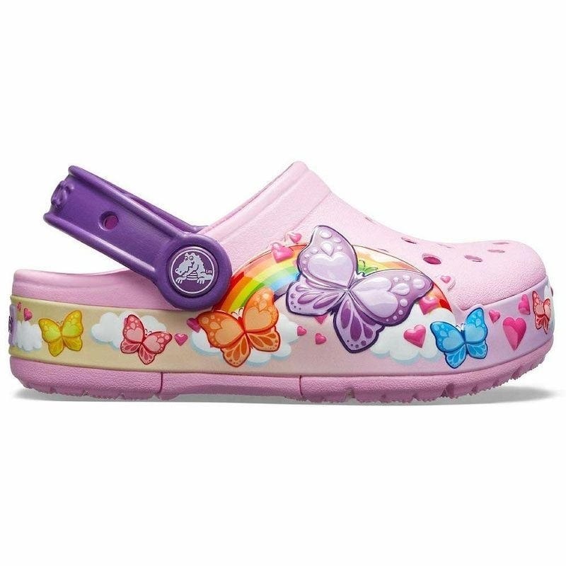 crocs butterfly clog