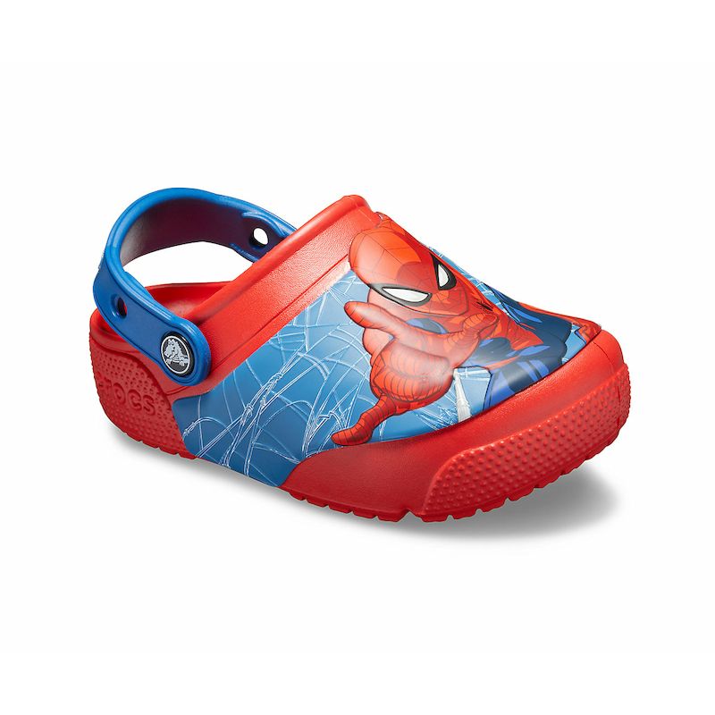 crocs spiderman lights