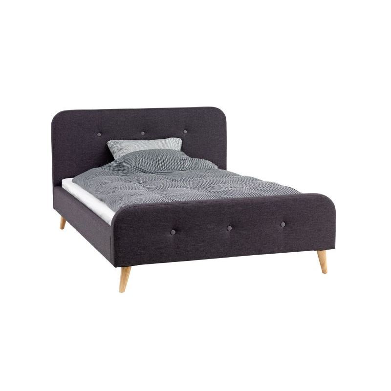 Kongsberg Bed Frame 140x20 Grey Color Bed Box