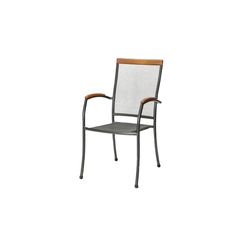 Stacking Chair Larvik Grey Color Balcony Chair