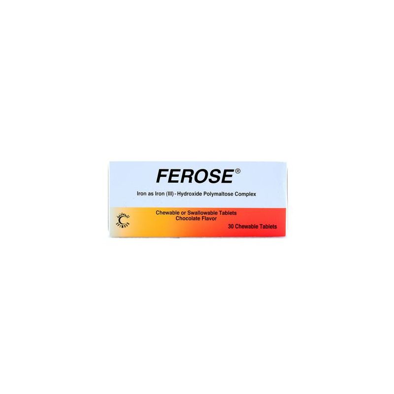ferrose chewable tablet 30s