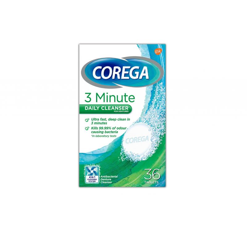 corega denture cleanser 36tab