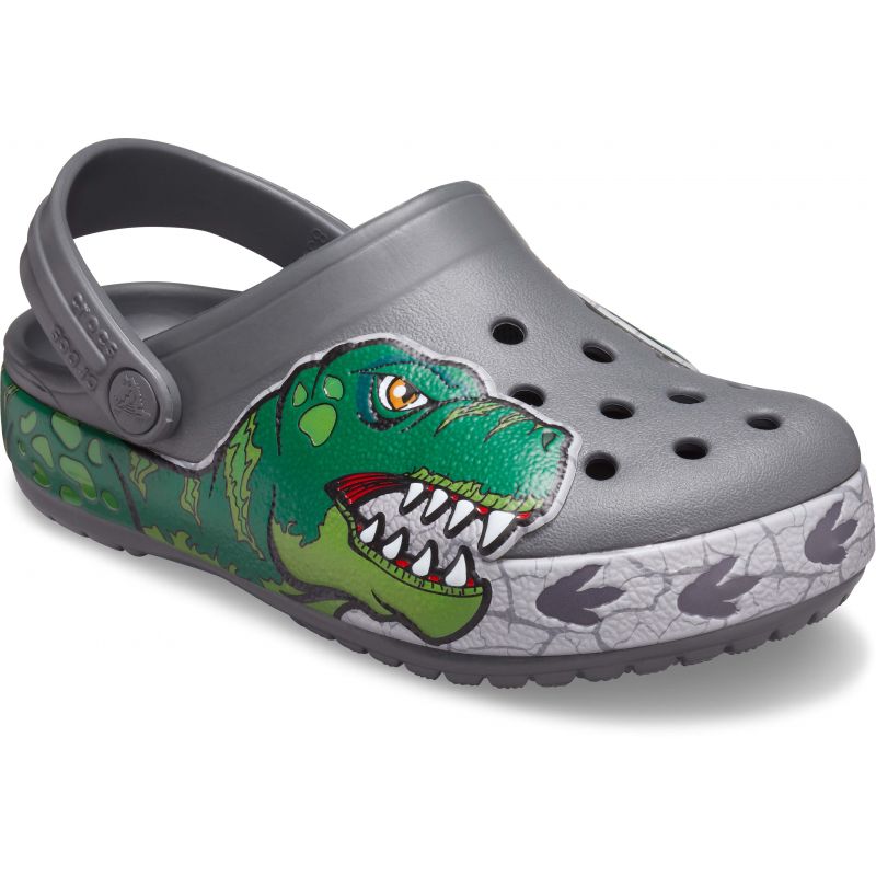 crocs lights dinosaur clog