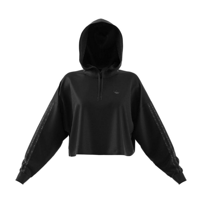 adidas women's cropped hoodie