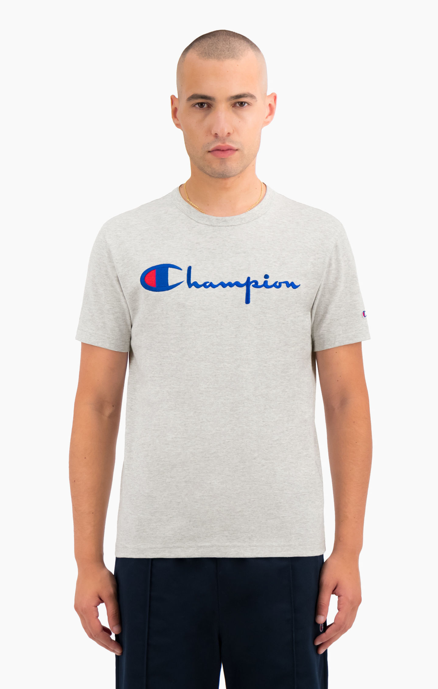 champion side script crewneck