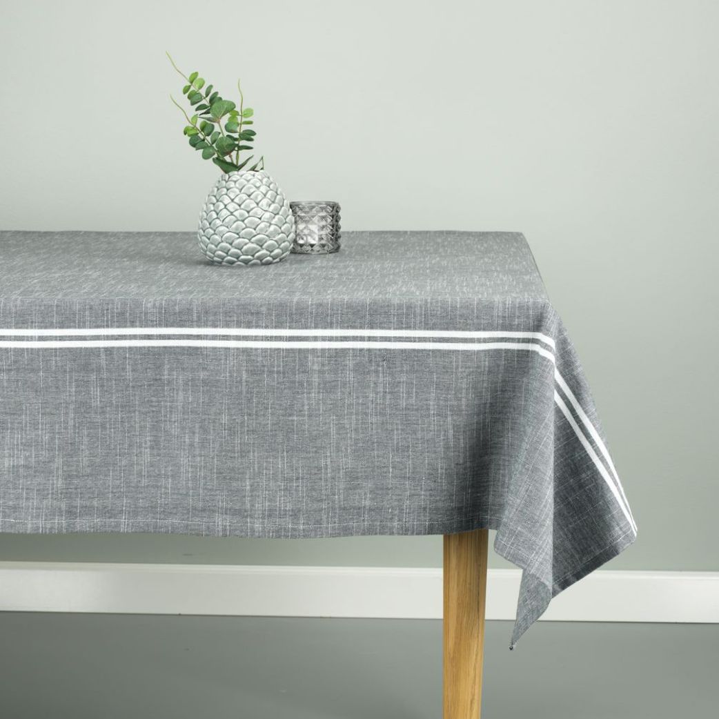 Tablecloth Table Mat Alm 140 x 240 cm Grey Color