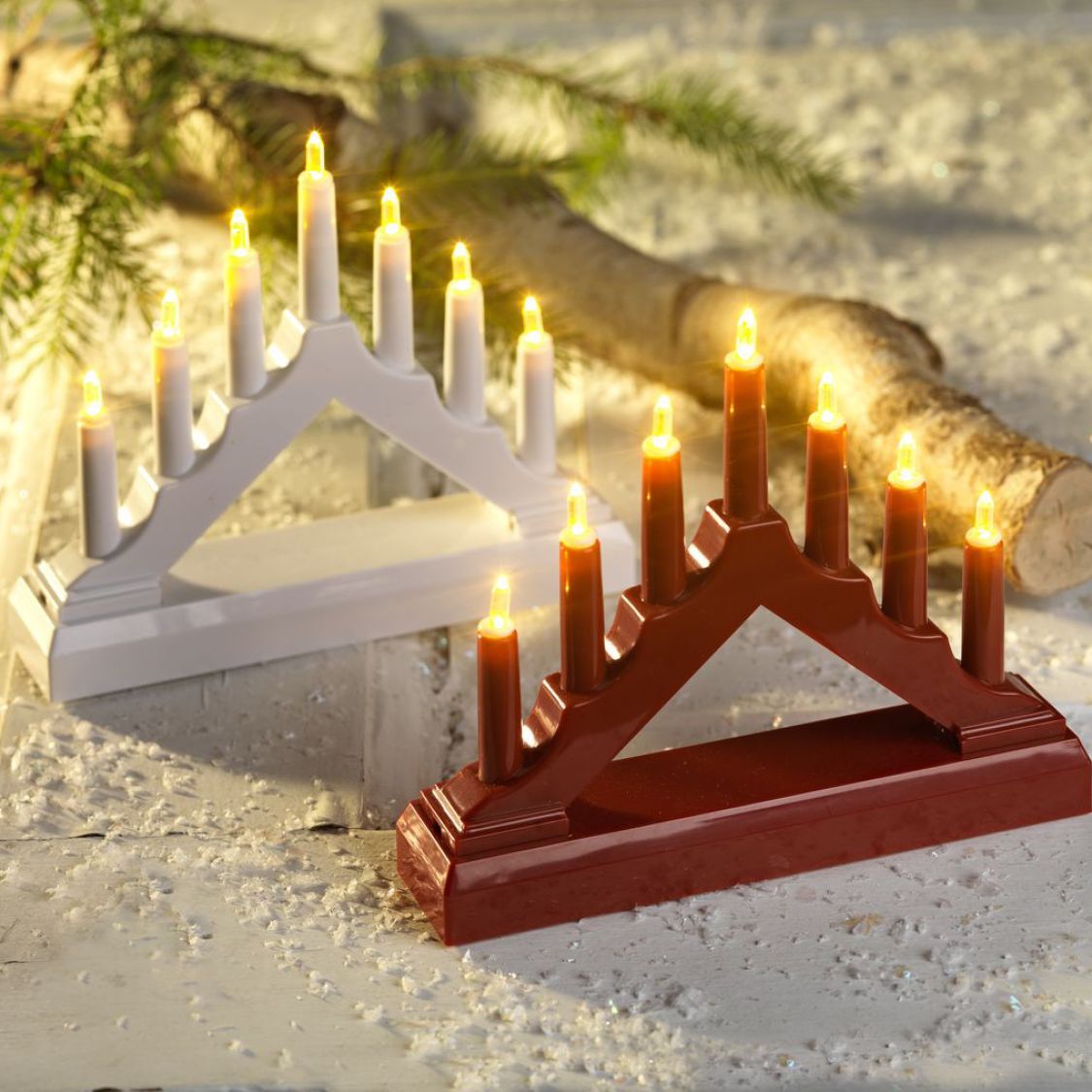 Candle Bridge Candlestick Candle Holder With Seven LED