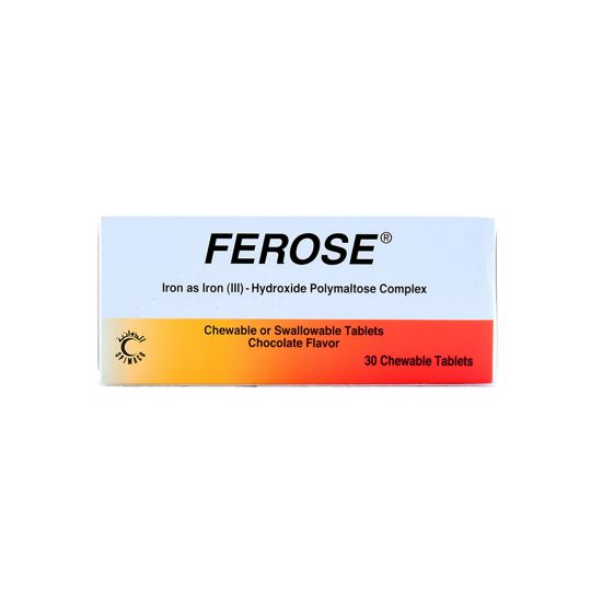 ferrose chewable tablet 30s