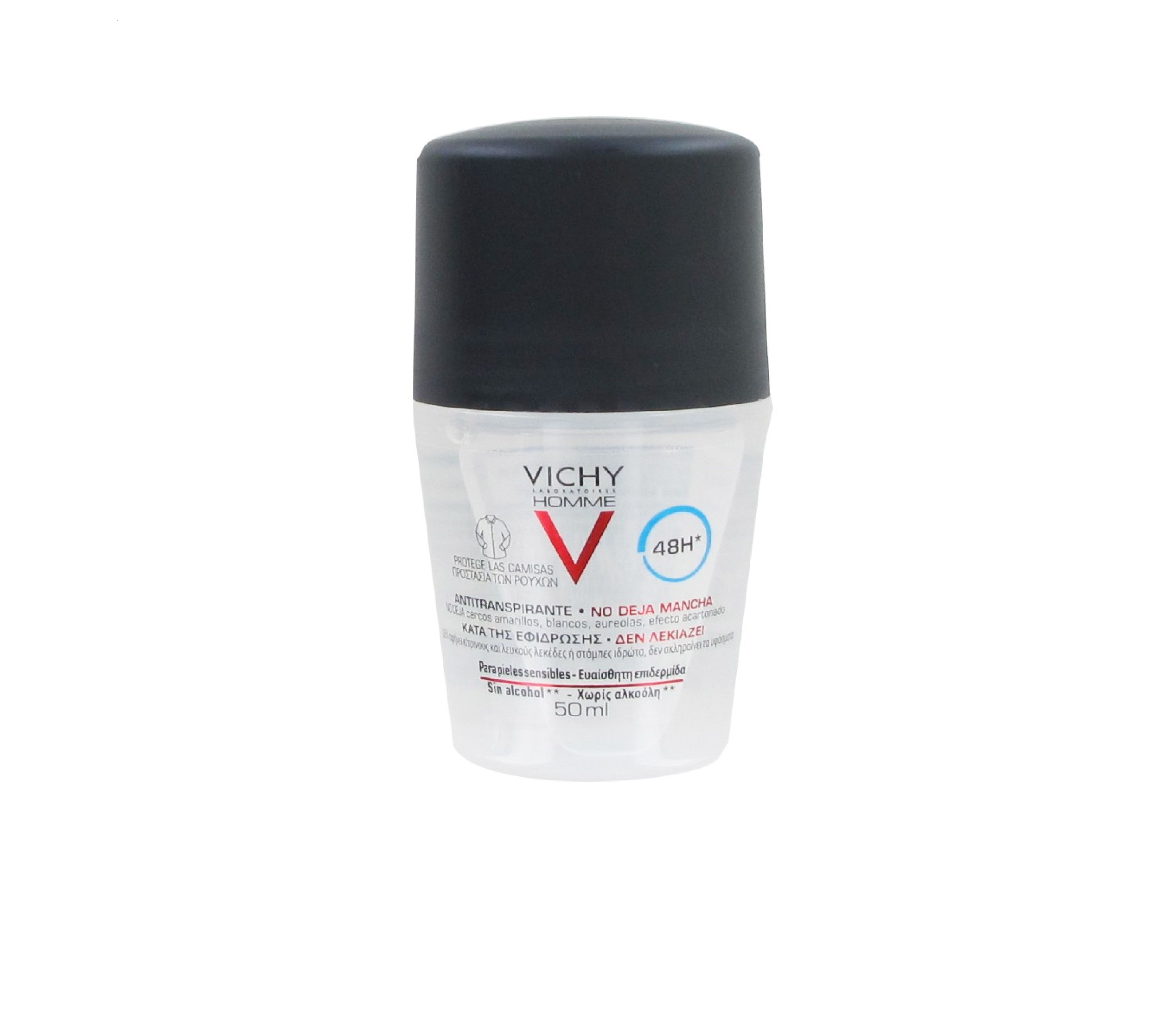 Vichy Homme Deo 48H AntiStain Roll On 50ml
