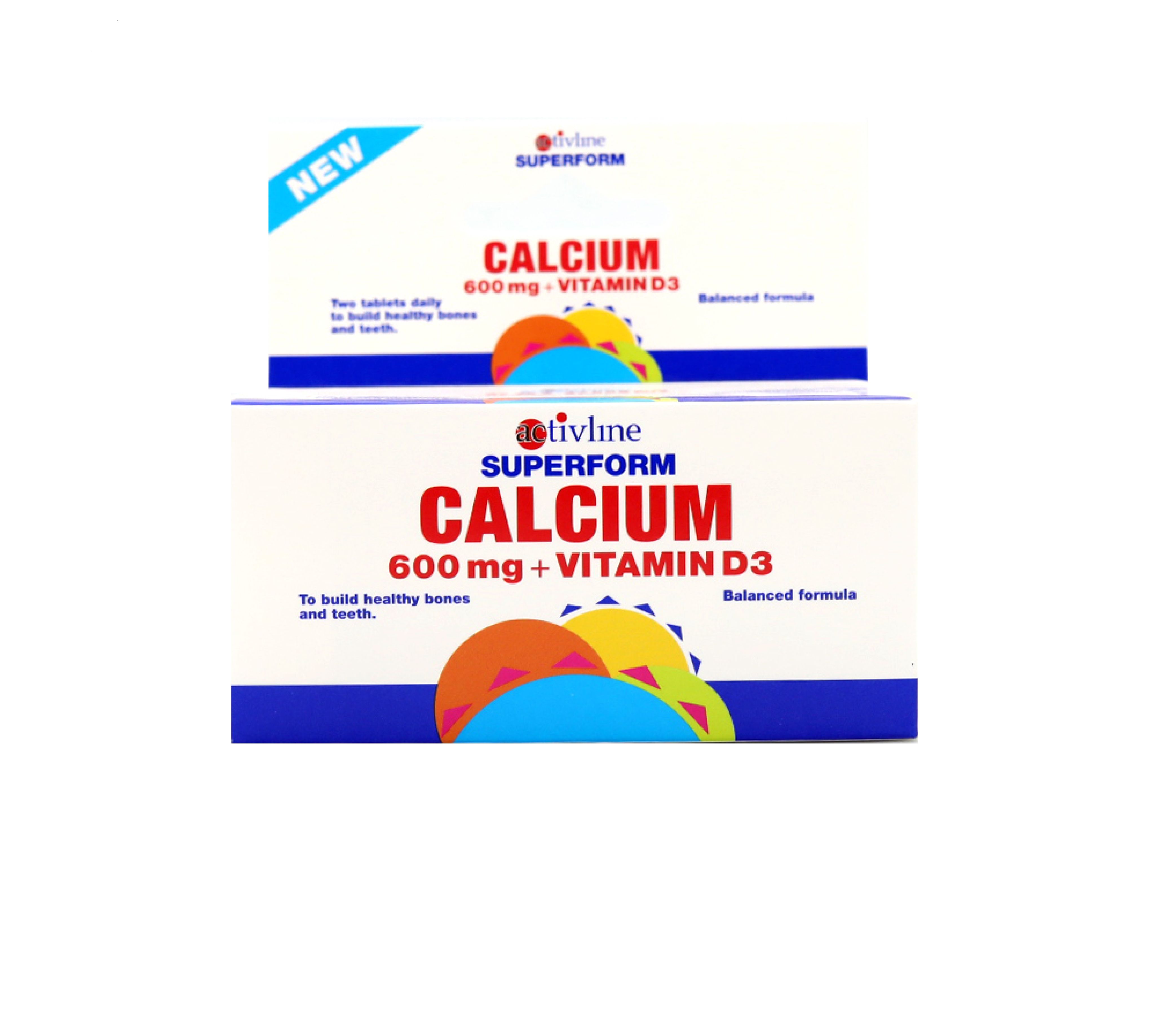Activline Superform Calcium 600mg +Vitamin D3 60s Al Mutawa