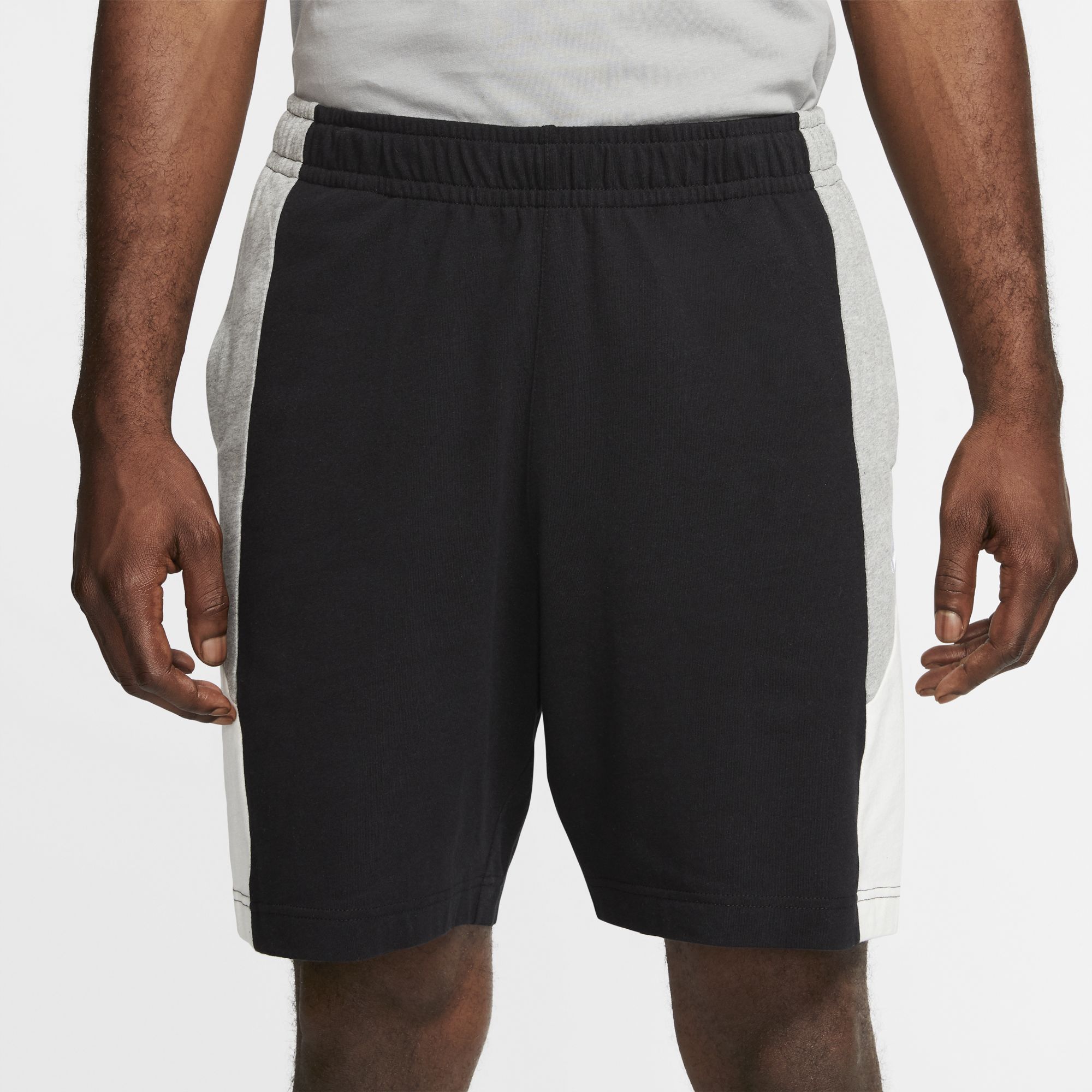 men's nike sportswear jersey colorblock shorts